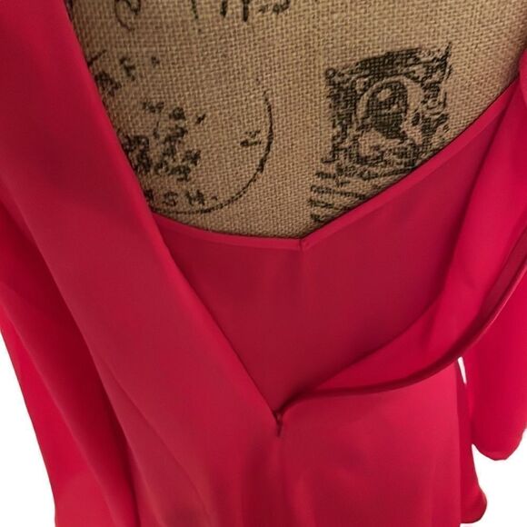 NEW Never Worn Leith Bright Pink Ling Sleeve Shift Dress XS - Picture 9 of 10